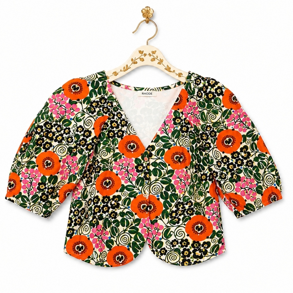RHODE Aura Blossom Roma Top